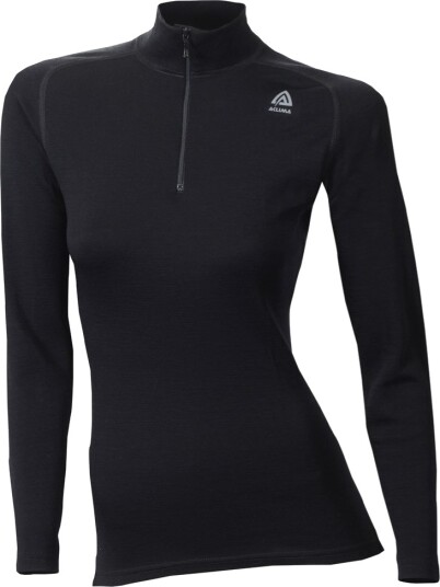 Aclima Warmwool Mock Neck Shirt Women's Jet Black XL