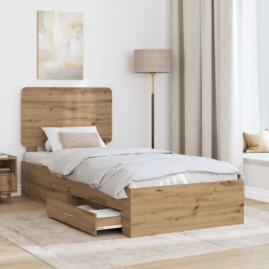  Sengestamme med skuff Artisan Eik 90 x 200 cm Konstruert tre