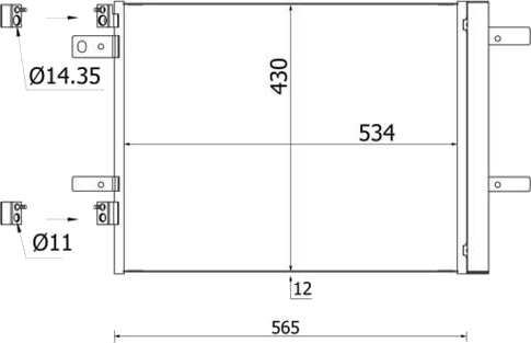 MAHLE AC 965 000S Kondensator, klimaanlegg MAHLE AC 965 000S Kondensator, klimaanlegg