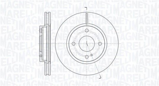 Bremseskive MAGNETI MARELLI 361302040108