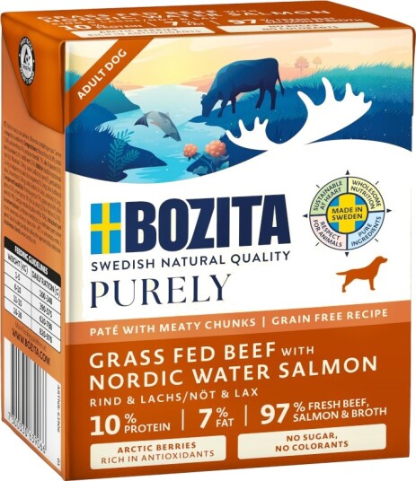 Bozita Purely Paté 24 X 370 G Med Laks