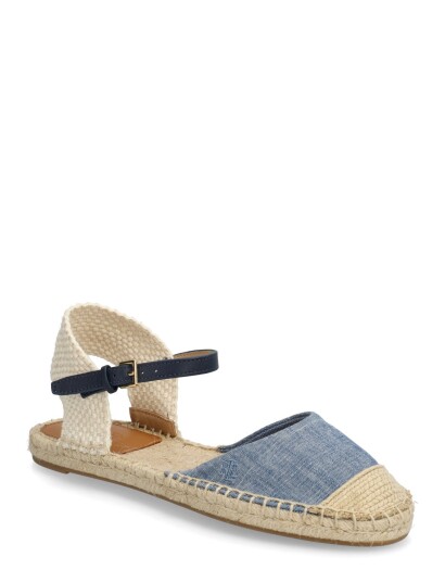 Lauren Ralph Lauren Chmbr/Sft Npp/Crcht Robby Flat Es F Blue 36