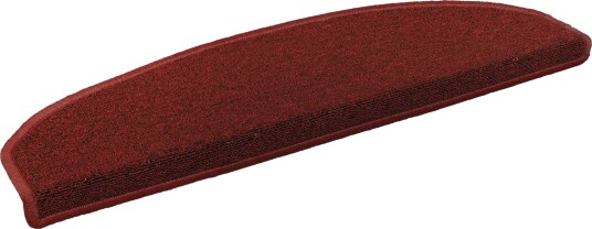 Selvlimende trappematter 15 pcs Bordeaux Rød 80 x 24,5 x 3,5 cm