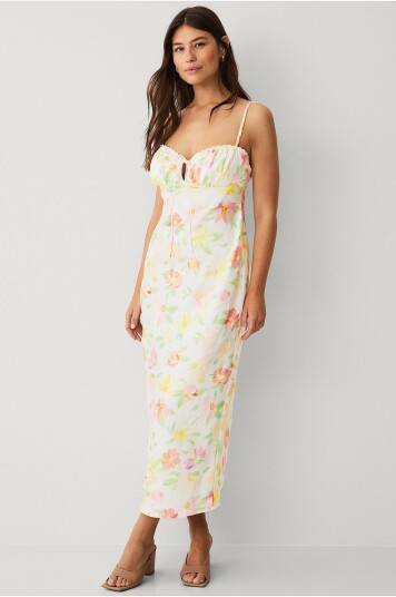 Gina Tricot Kjole Midi Dress Flerfarget