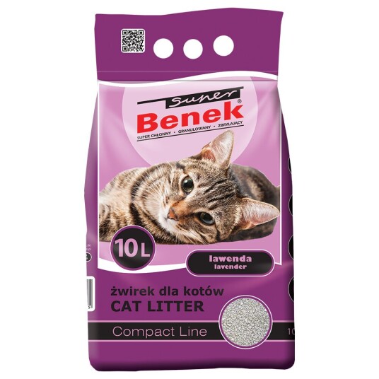 Benek Super Compact Lavendel 10 L Benek Super Compact Lavendel 10 L