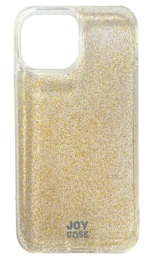 Joy Case iPhone 13 Mini Joy Deksel Hybrid Glitter Deksel - Gjennomsiktig / Gull