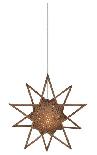 Globen Lighting Karin adventsstjerne 45 cm - Brun 1660795-01-0 1660795-02-0