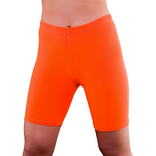 Wicked Costumes Ltd 80-talls Sykkelbukser Neonoransje - X-Small/Small