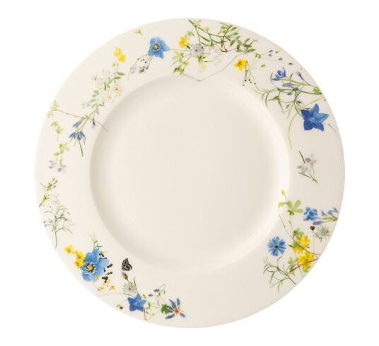 Rosenthal Fleurs Des Alpes tallerken flat 23 cm med fane