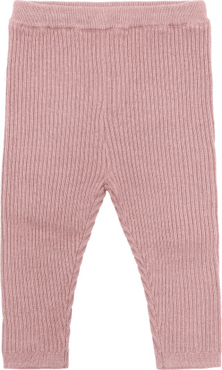 Mango Cotton Ribbed Leggings Pink 3 6M