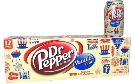 Dr Pepper Vanilla Float 355ml 12-pack Dr Pepper Vanilla Float 355ml 12-pack