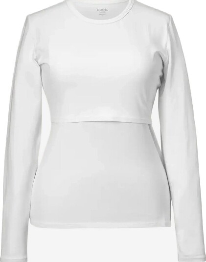 Boob N Top L/S Essential WHITE M