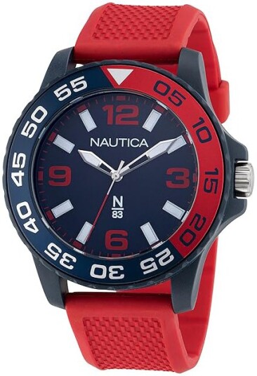 Nautica Herreklokke NAPFWS303 N83 Blå/Gummi Ø45 mm Nautica Herreklokke NAPFWS303 N83 Blå/Gummi Ø45 mm