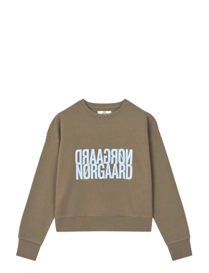Mads Nørgaard Original Sweat Tilvina Sweatshirt Brown XS Mads Nørgaard Original Sweat Tilvina Sweatshirt Brown XS