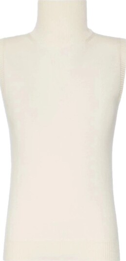 Sportmax, Dame, Strikkevarer, Hvit, L,