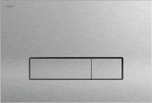 MEPAorbit kontrollpanel, 2-delt, stål, utenpåliggende/flatt stainless steel