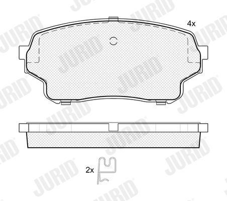 Bremseklosser JURID 574095J Bremseklosser JURID 574095J