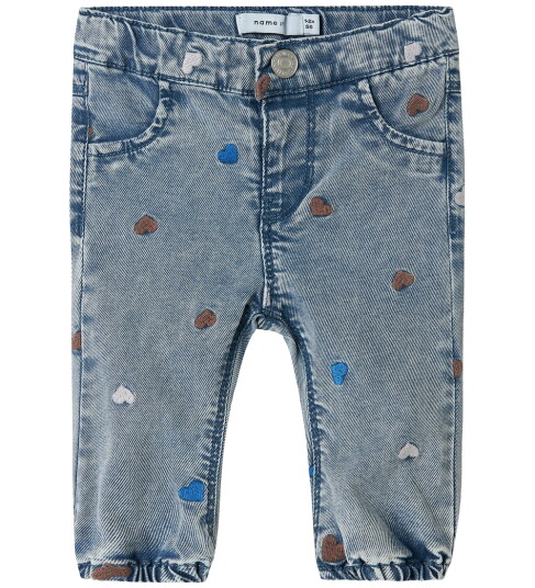 name it Nbfrose Shaped R Emb Jeans 5321-Yb H Blue 56