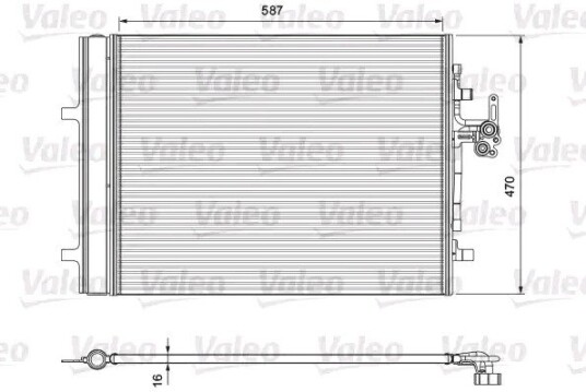 Kondensator VALEO 814318 Kondensator VALEO 814318