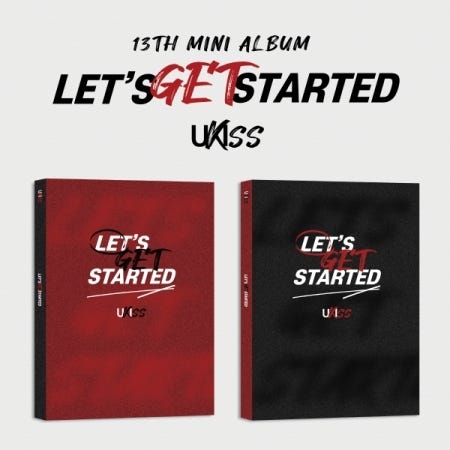 UKiss Let's Get Started Random Card incl. 84pg Photobook, 2 Photocards, Postcard, Polaroid + Folded poster CD UKiss Let's Get Started Random Card incl. 84pg Photobook, 2 Photocards, Postcard, Polaroid + Folded poster CD