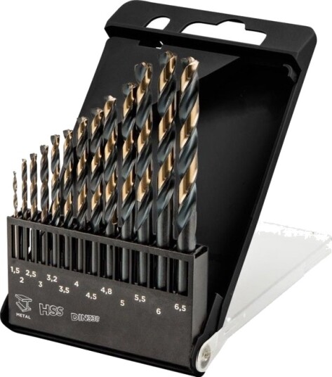 Graphite Metallbor Hss-Cnc, 124°, “Pro-Tec”, 1,5–6,5 Mm, Sett Med 13 Stk.