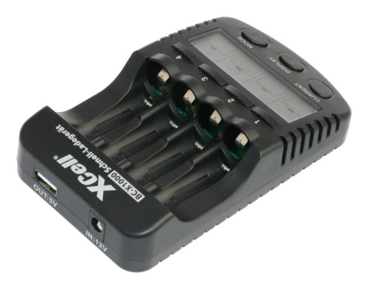 XCell BC X1000 Batterilader Digital LCD 1 4x AAA/AA