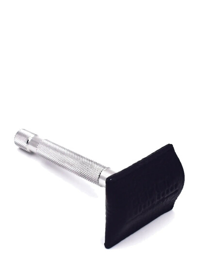 Parker Parker Leather Safety Razor Cover Black