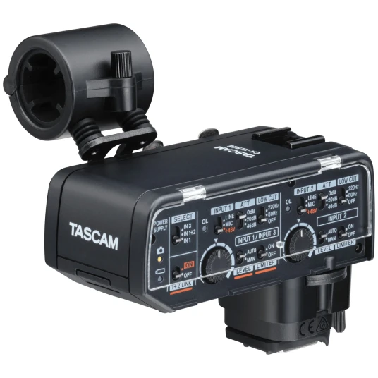 Tascam CA-XLR2D-C XLR Mikrofonadapter for Canon R3, R5C, R7 og XF605 Tascam CA-XLR2D-C XLR Mikrofonadapter for Canon R3, R5C, R7 og XF605