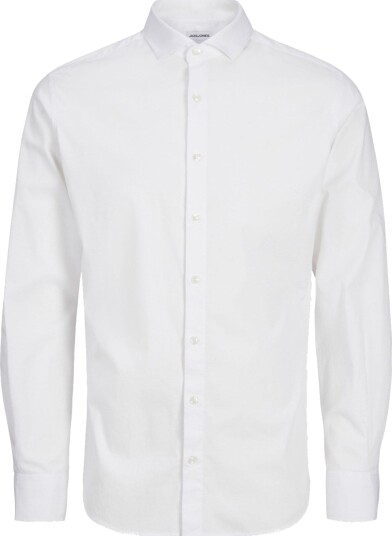 Jack & Jones Junior White Axel Stretch Skjorte Noos 164 Jack & Jones Junior White Axel Stretch Skjorte Noos 164