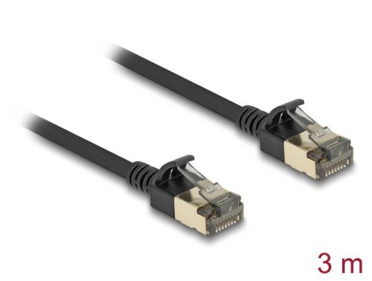 DELOCK RJ45 Network Cable Cat.8.1 F/FTP Slim Pro 3 m black