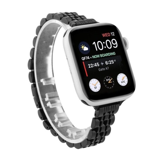 INCOVER Apple Watch (38/40/SE/41MM) Klokkerem i Rustfritt Stål - Svart