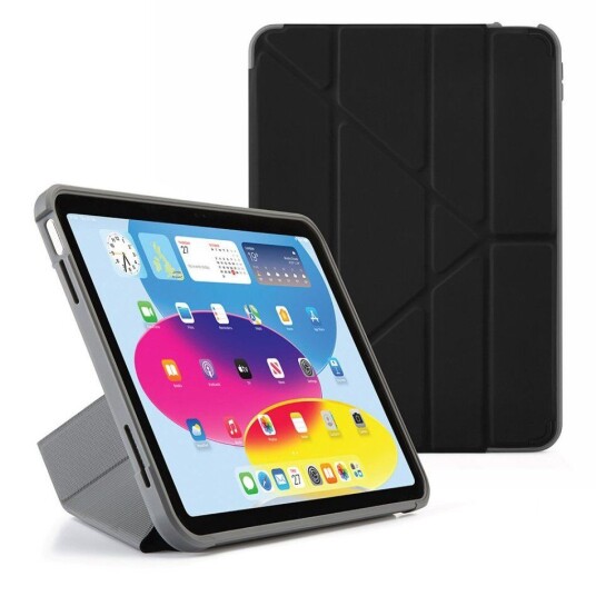Pipetto iPad 10.9" (2022) Pipetto Origami Shield Deksel - Svart