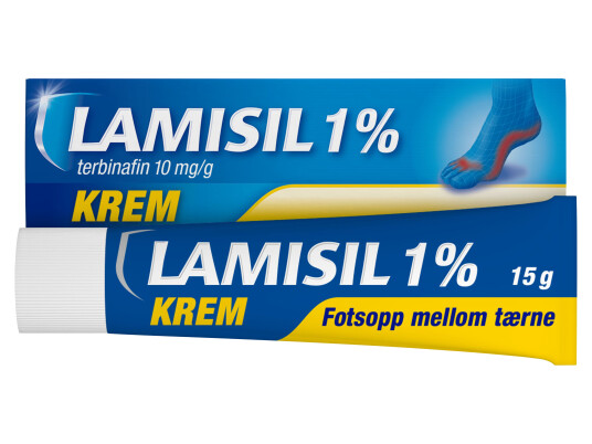 Lamisil Krem 1% for sensitiv hud - 15 gram