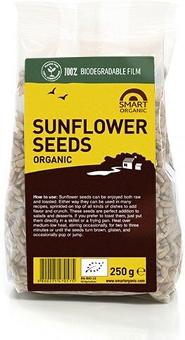 Diverse Smart Organic Solsikkefrø Øko 250 g