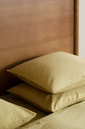 Jotex Satin Putetrekk i Sateng 50x60 Cm 2pakning Økologisk Lys oliven ZACK 17309431205