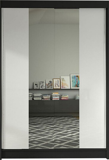 Garderobe Lino LED-belysning - Svart/Hvit