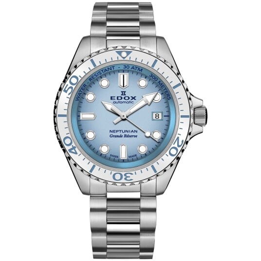 Edox Neptunian 80801-3BBUM-BUCDN - Herre - 42 mm - Analog - Automatisk - Safirglass Edox Neptunian 80801-3BBUM-BUCDN - Herre - 42 mm - Analog - Automatisk - Safirglass