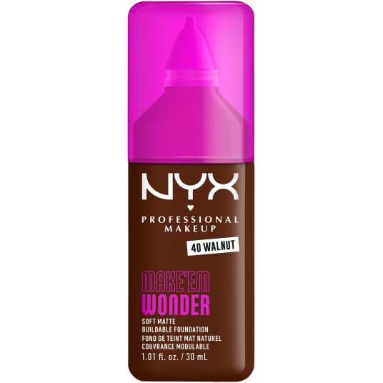 NYX Make Em Wonder Foundation 40 Walnut 25ml
