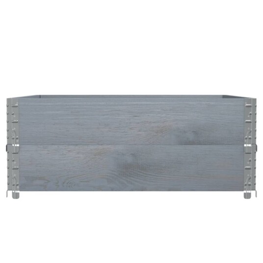  Hageplantekasse grå 100x100 cm heltre furu