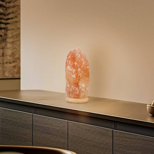 Envostar Harmony saltlampe med naturlig sokkel 30 35 cm Rød Stue / spisestue Stein Envostar Harmony saltlampe med naturlig sokkel 30 35 cm Rød Stue / spisestue Stein