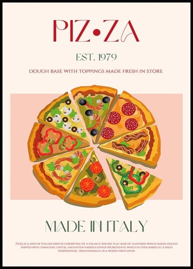 Slices of Italy Plakat Plakat / 100x150cm