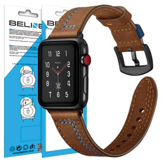 Beline Klokkereim 22mm Casual brun/brun