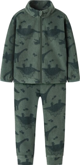 Name It Fleecesett NmnSpektra Laurbærkrans Name It 1 år (80) Fleecejakke Armygrønn Grønn