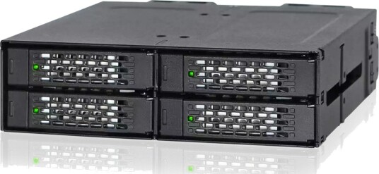 ICY DOCK MB699VP-B 4-brønns harddiskkabinett 2.5" NVMe U.2 SSD Svart
