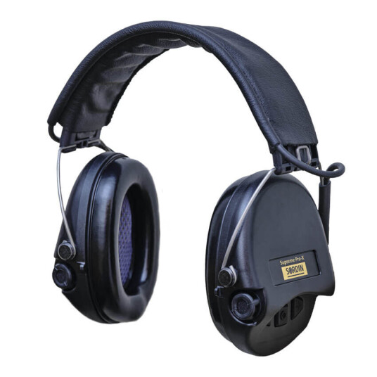 Sordin Supreme Pro X With Leather Ember Black OneSize, Black/Black