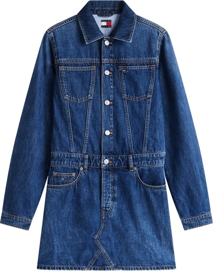 Tommy Jeans Archive Trucker Dress Ext Dj8033 Blue L