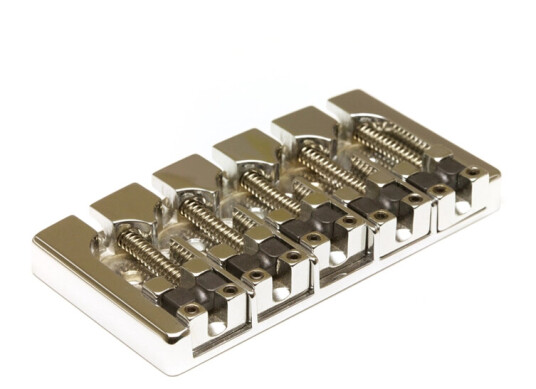 Graph Tech Ghost Pn-8370-C5 - 5-String Loaded Hipshot Bass Bridge, Krom