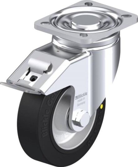 Blickle 649764 Lh-Alev 125K-1-Fi-El Svingbare Hjul Med Brems Hjuldiameter: 125 Mm Belastningskapasitet (Maks.): 250 Kg 1 Stk