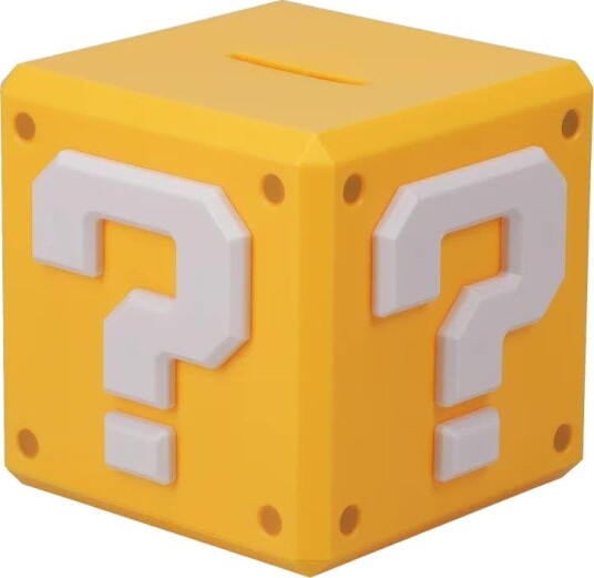 Super Mario Spørsmålstegn Sparebøsse 12 cm Super Mario Spørsmålstegn Sparebøsse 12 cm