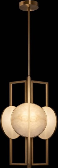 Maytoni Pendellampe Marmo, dimbar, Messing / gull, Stue / spisestue, Metall, Moderne
